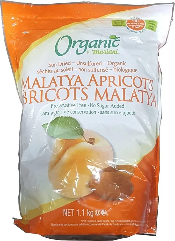 Organic sun dried unsulfured malatya apricots