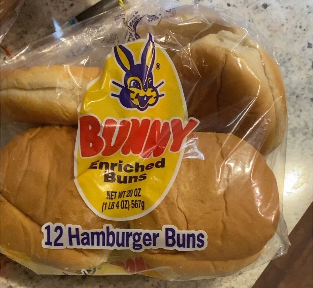 Bunny Enriched Hamburger Buns