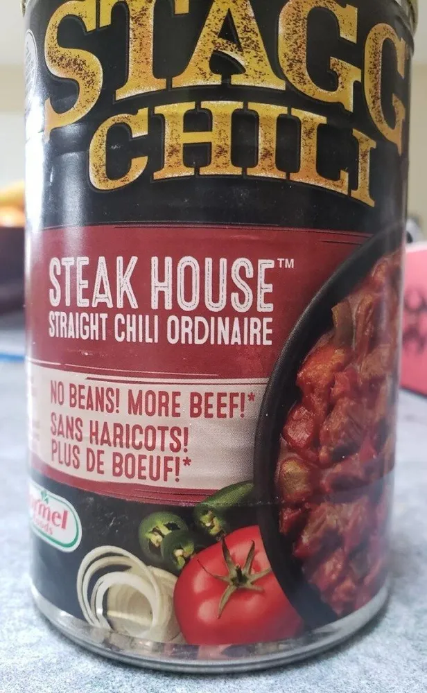 Stagg steak house chili