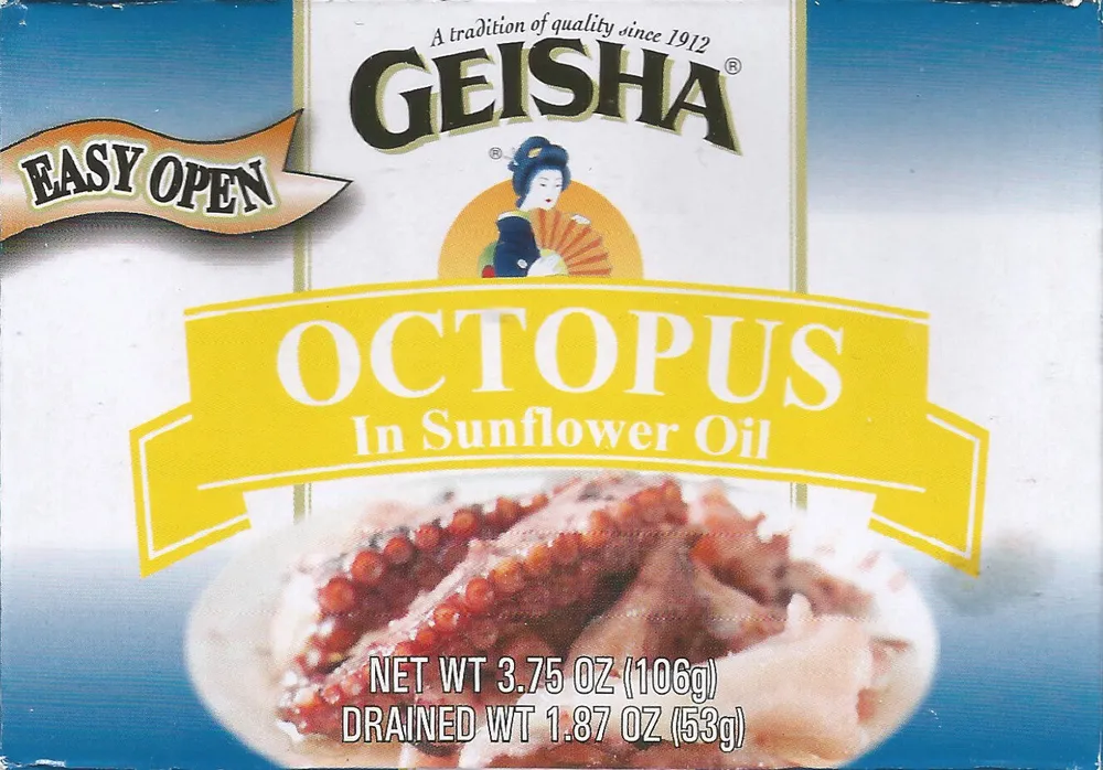 Octopus in sunflower oil