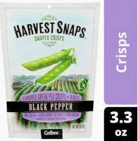 Baked Green Pea Snacks Black Pepper