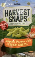Jalapeño Pepper Jelly with Cream Cheese Baked Green Pea Snacks