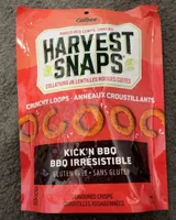 Red lentil snack crisps