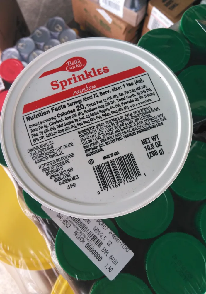 Sprinkles rainbow
