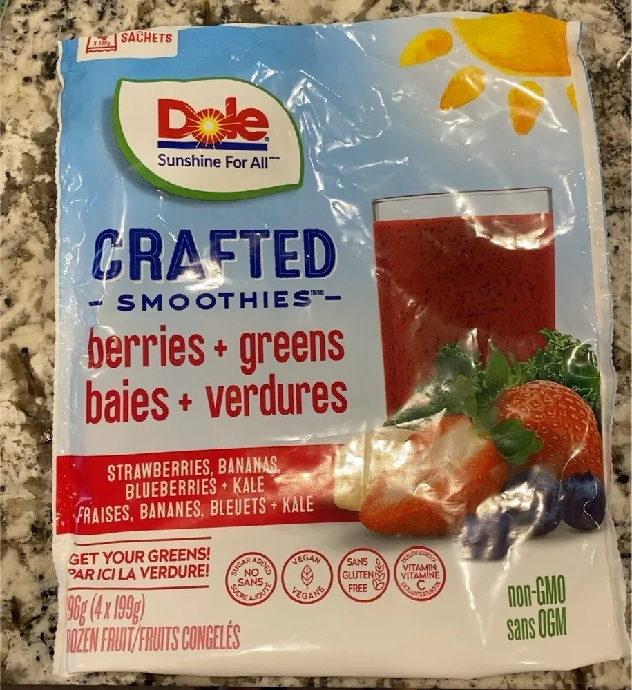 Dole Crafted Smoothies berries + greens