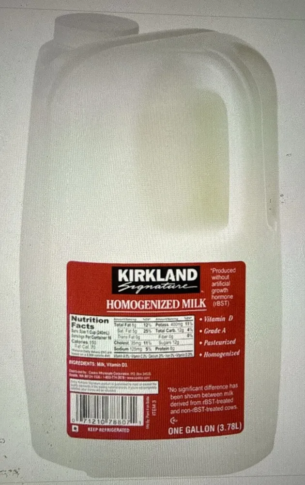 Milk: Whole: Kirkland Signature: Gallon