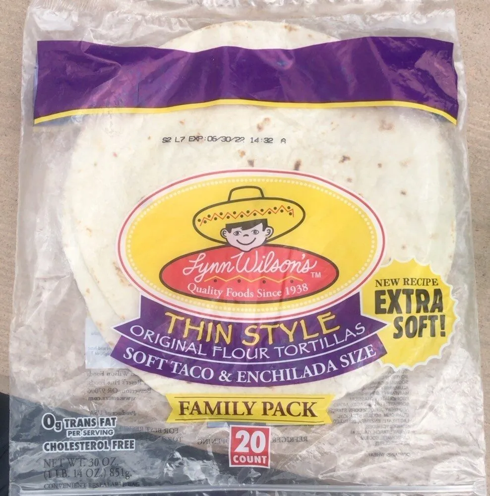 Soft Taco & Enchilada Size