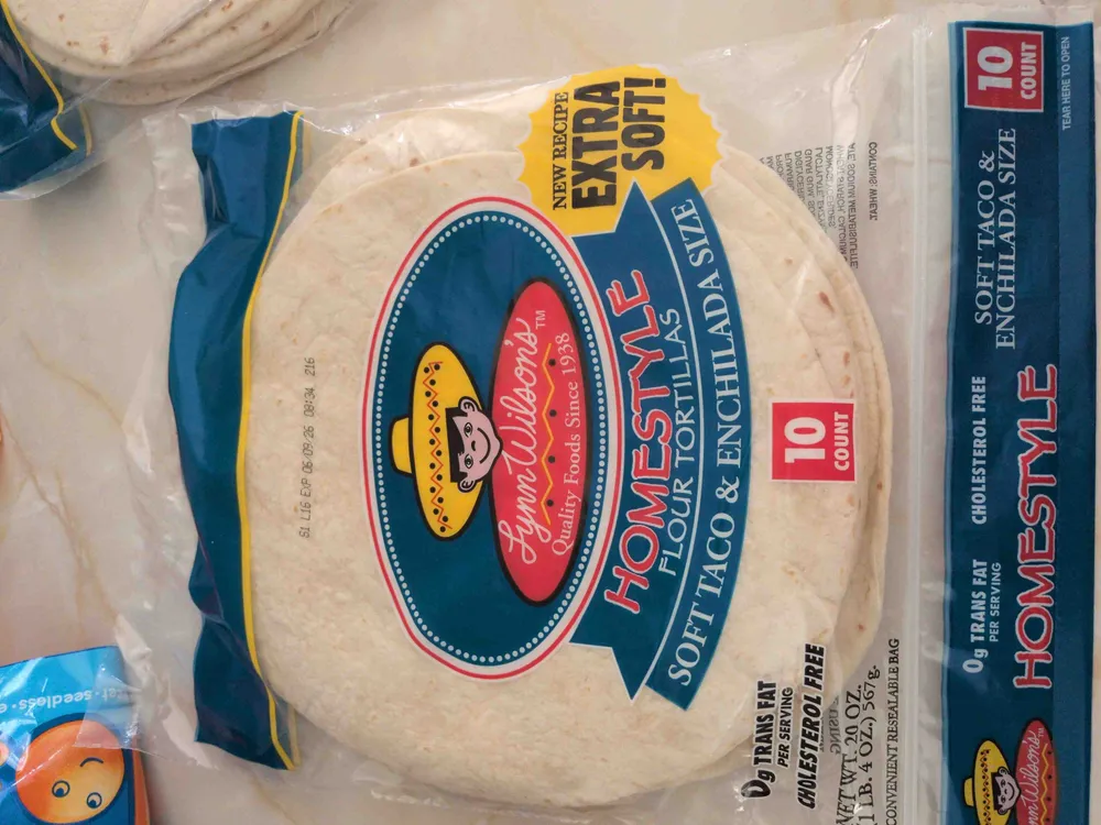 Homestyle flour tortillas
