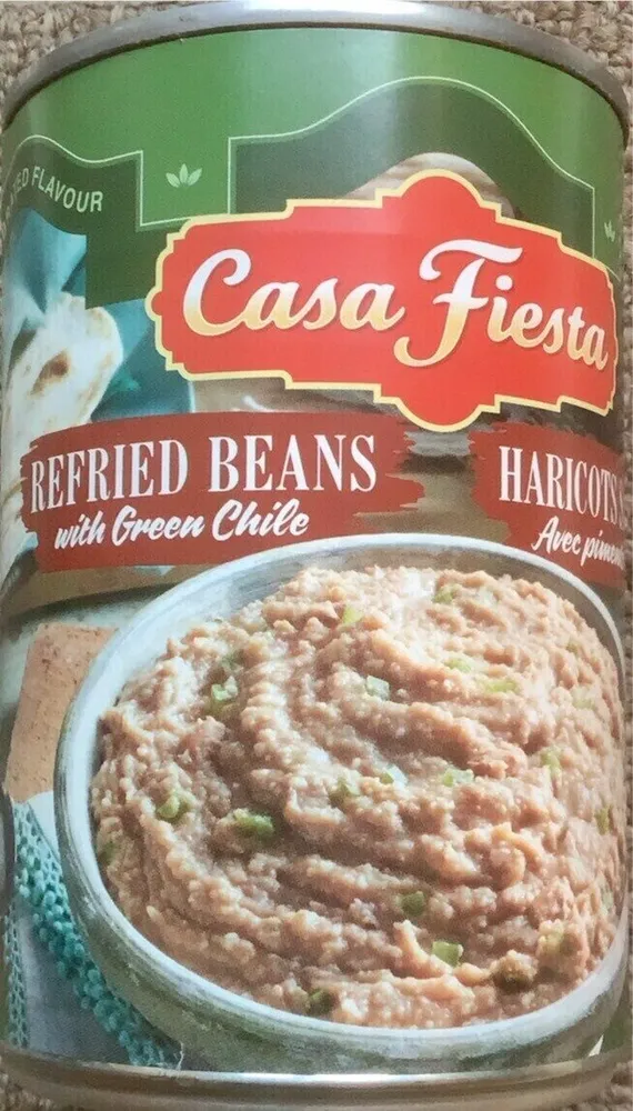 Refried Beans with Green Chile