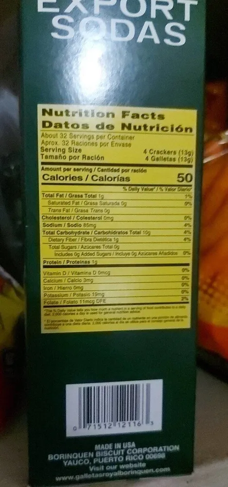 Export Sodas