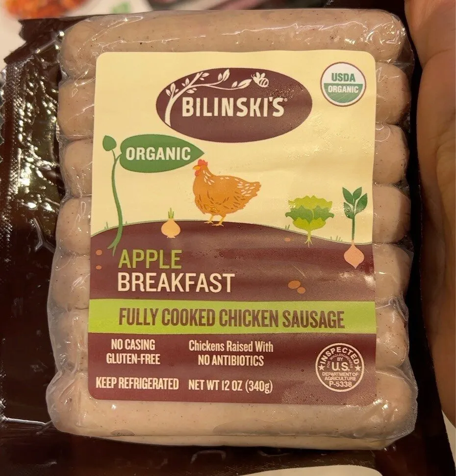 Apple Breakfast Organic Chicken Sausage