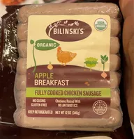 Apple Breakfast Organic Chicken Sausage