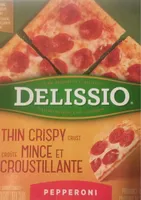 Dellissio thin crispy pepperoni pizza