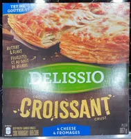 Pizza croute croissant 4 fromages