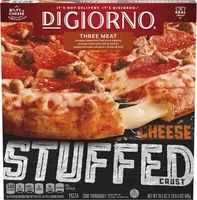 Three Meat Cheese Stuffed Crust Pizza
