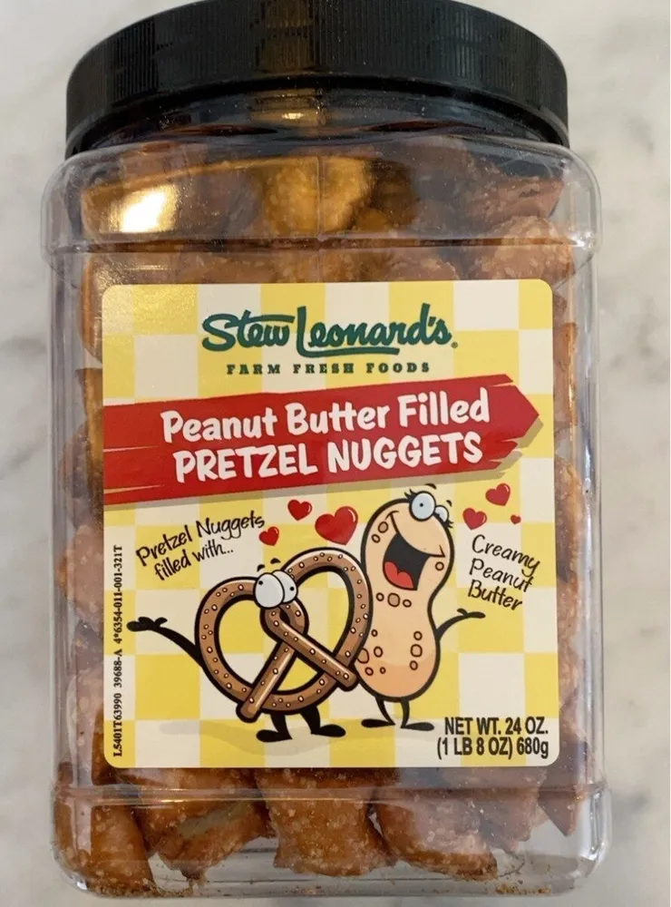 PEANUT BUTTER filled pretzel nuggets