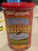 Sun dried raisins