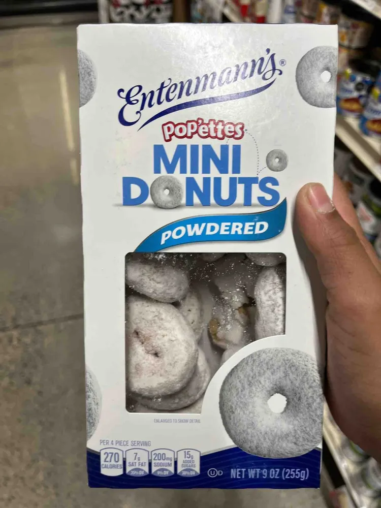 Pop'ettes Mini Donuts Powdered