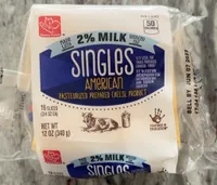 Singles American pasteurized prepared cheese product