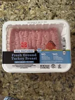 99% lean 1% fat fresh ground turkey breast