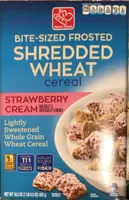 Bite-Sized Frosted Shredded Wheat Cereal Strawberry Cream