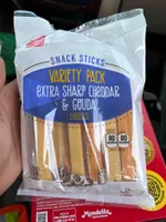 VARIETY PACK EXTRA SHARP CHEDDAR & GOUDA CHEESES SNACK STICKS