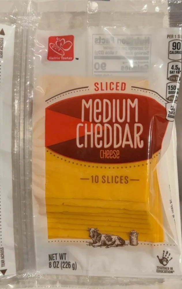 Medium Cheddar Cheese Sliced