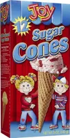 Count sugar ice cream cones