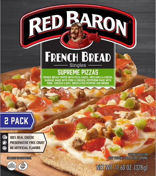 French Bread Singles Supreme Pizzas