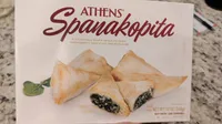 Spanakopita a rich and savory blend of spinach and cheese, hand wrapped in layers of light, flaky phyllo dough, spanakopita