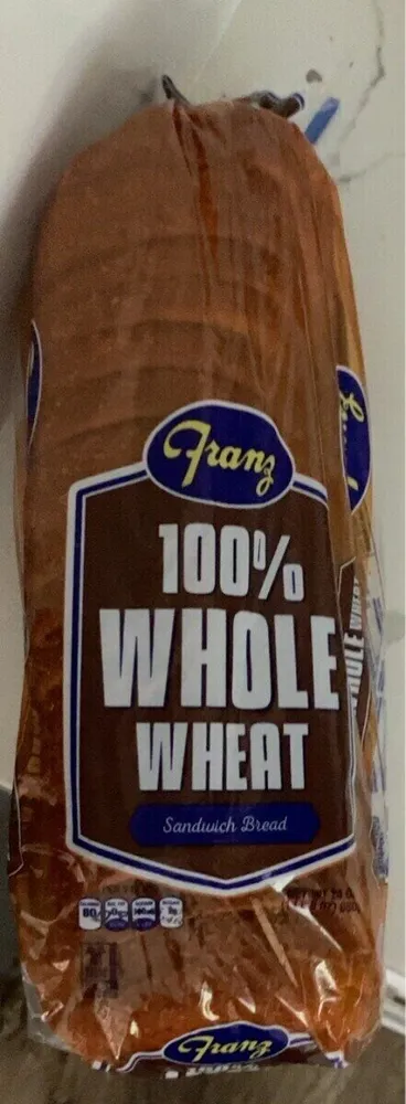 100% Whole Wheat Sandwich Bread
