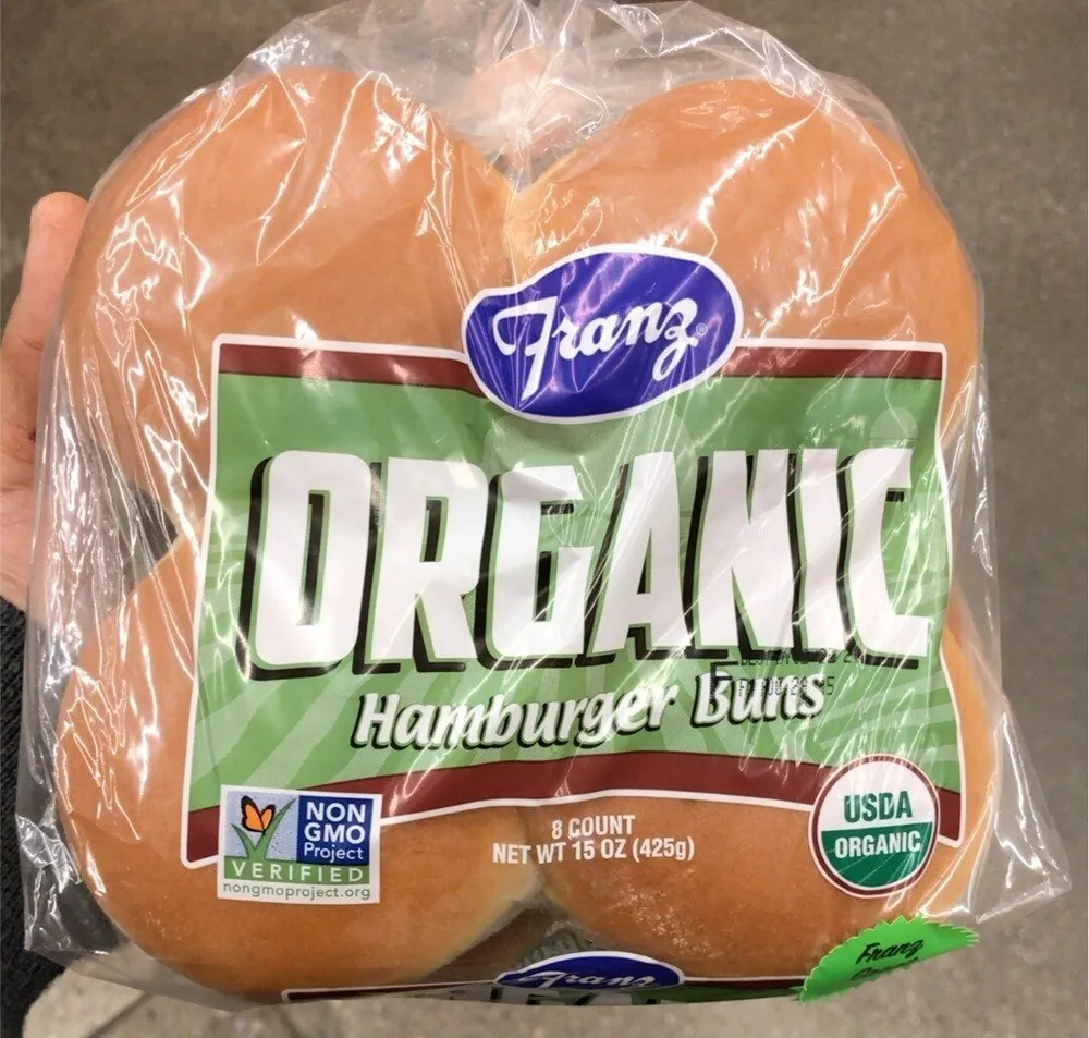 Organic hamburger buns