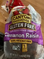 Canyon Ranch GF Raisin Bread