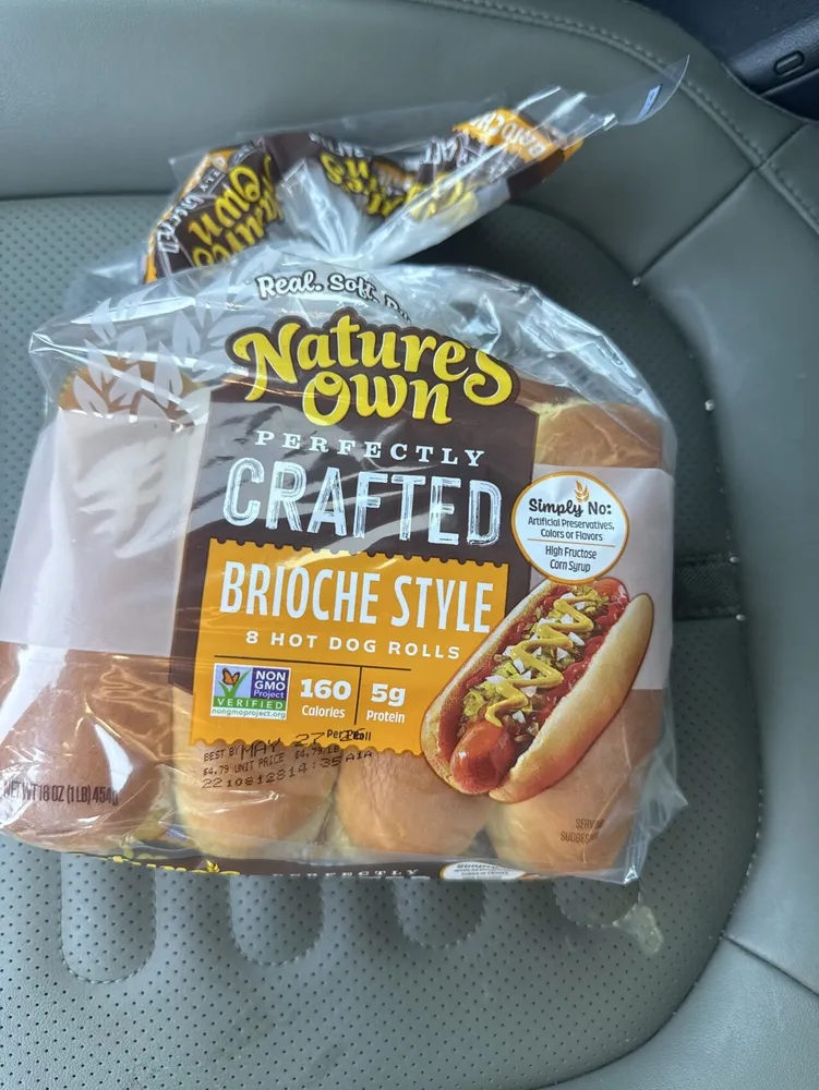 8 Hot Dog Rolls Brioche Style