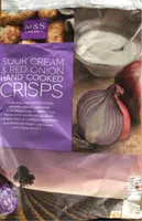 Sour Cream & red onion Hand cooked crisps