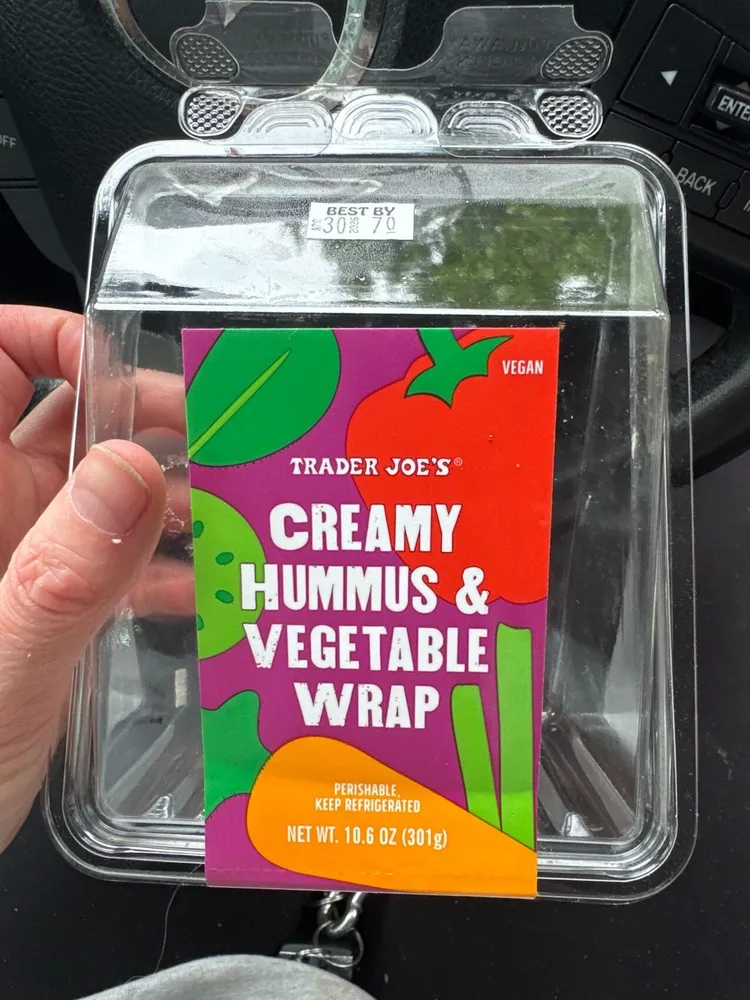 CREAMY HUMMUS & VEGETABLE WRAP