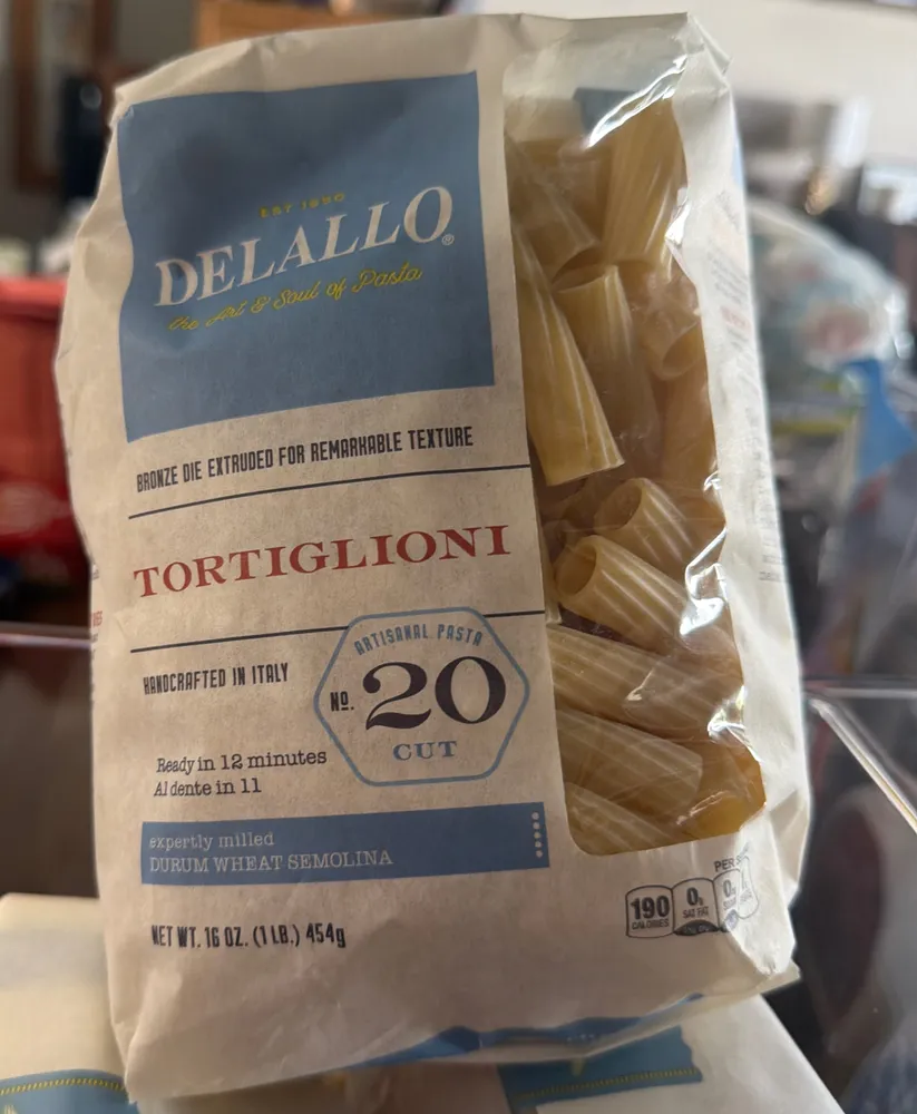 Tortiglioni no. 20, enriched macaroni product