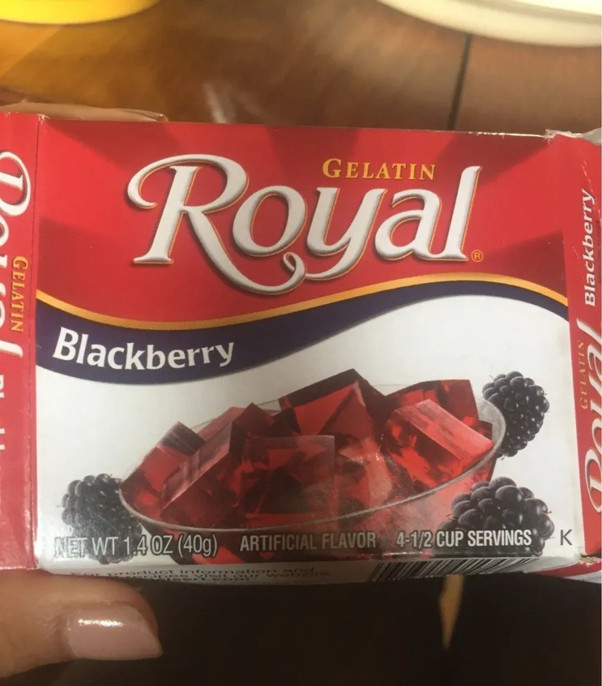 Gelatin blackberry
