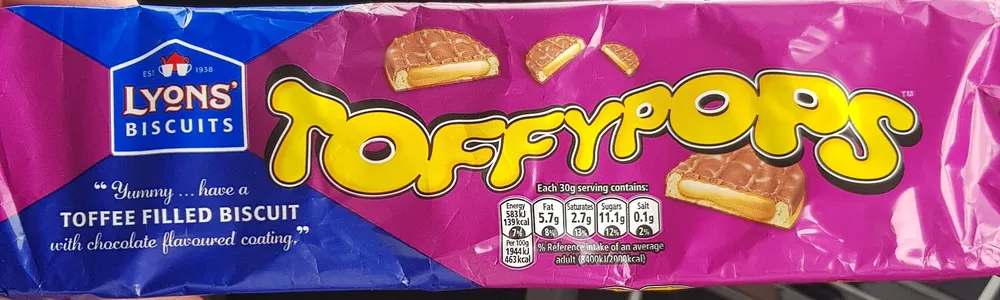 Toffee filled biscuit