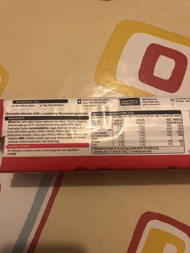 Jammie Dodgers Raspberry Flavour Family Pack