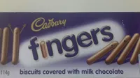 Cadburry Fingers Biscuits Covered With Milk Chocolate