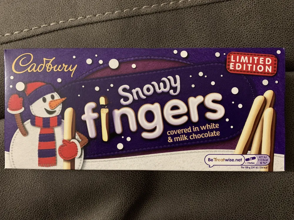Dairy Milk Snowy Fingers