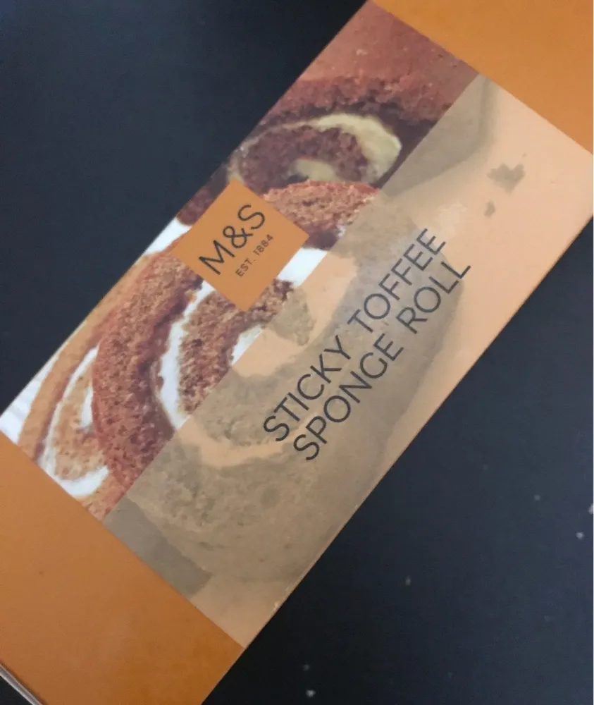 Sticky toffee Sponge Roll