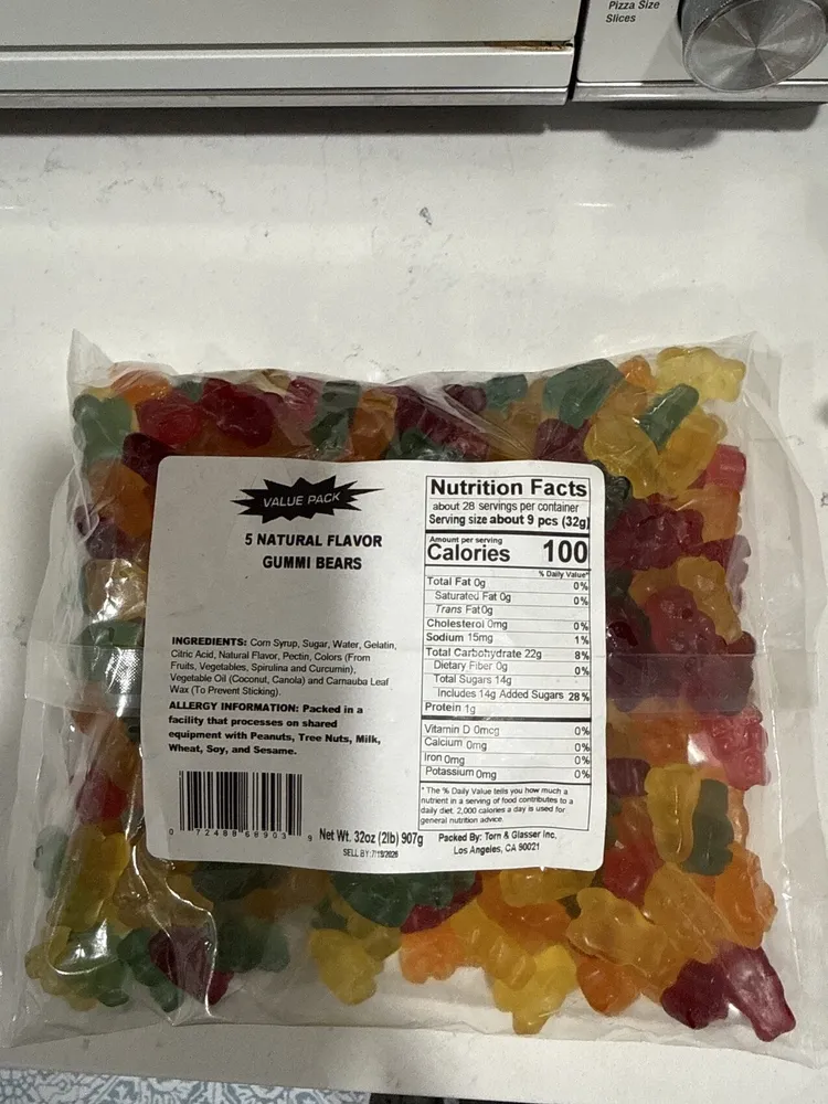 Five Natural Flavor, Gummy Bears