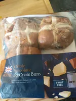 Triple Chocolate Hot Cross Buns