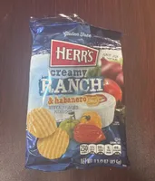 creamY RANCH & habanero ARTIFICIALLY FLAVORED POTATO CHIPS