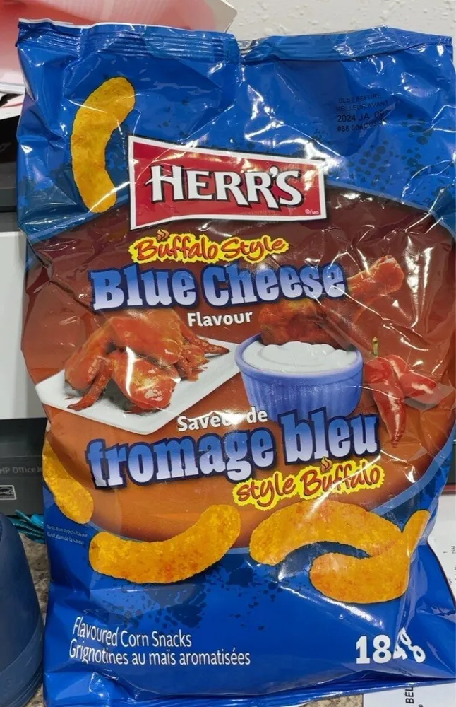 Buffalo blue cheese puffs