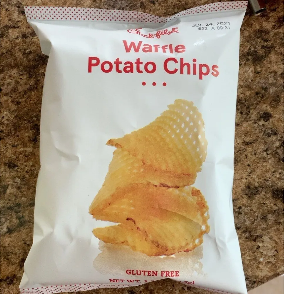 Waffle potato chips