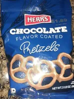 Chocolate Flavored Coated Pretzels