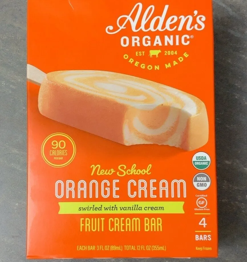 Orange Cream Frozen Dessert Bar